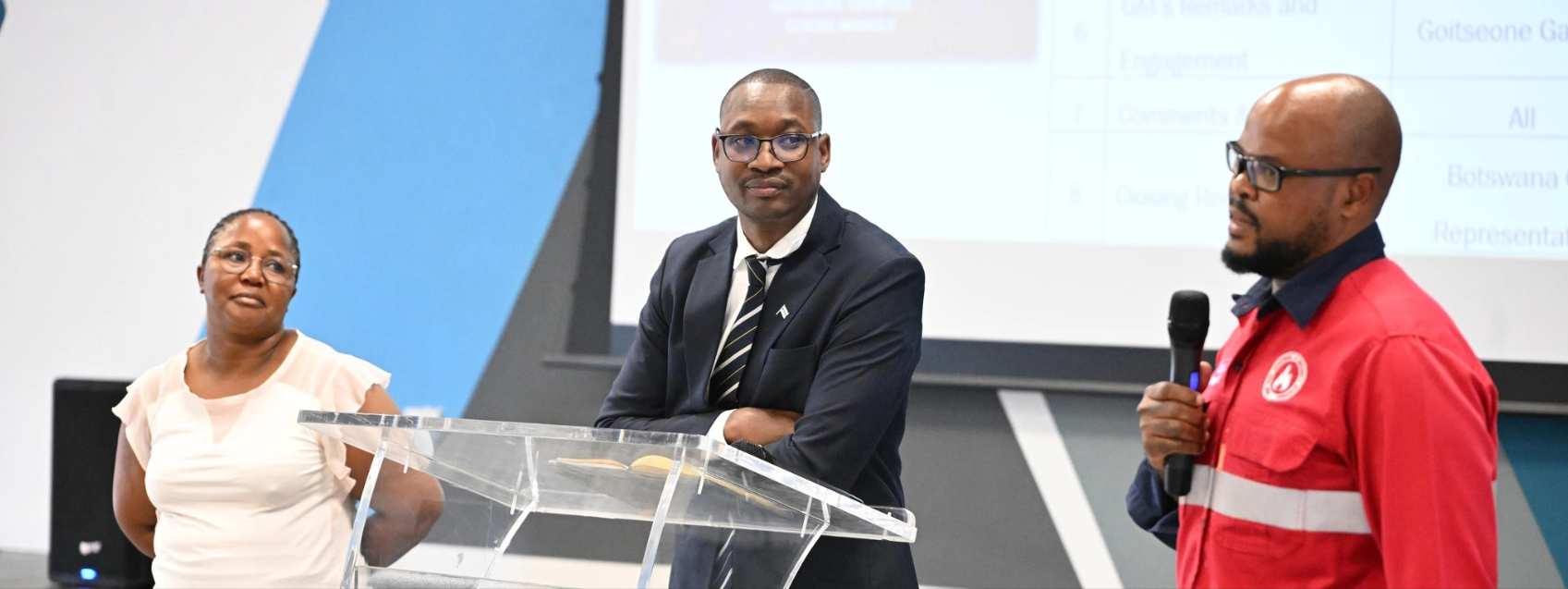 JWANENG MINE GENERAL MANAGER ENGAGES BUSINESS PARTNERS